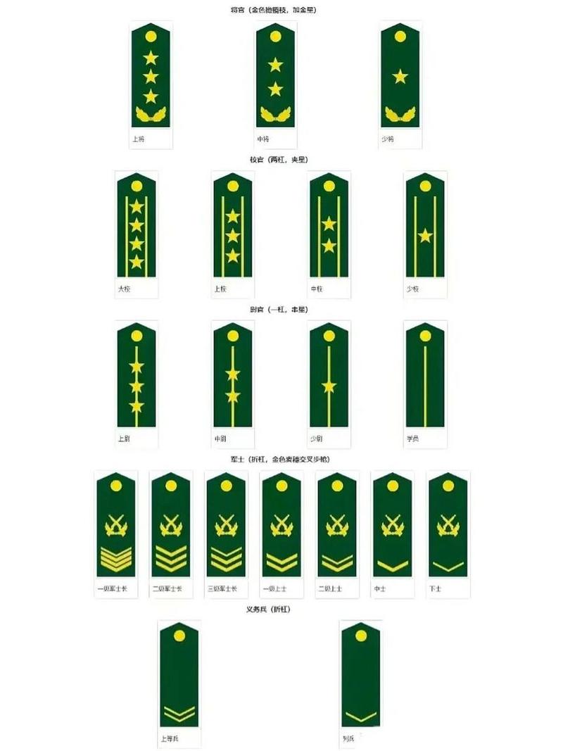 中国军队军衔的相关图片